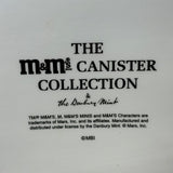 陶器キャンディキャニスター　【M&M's Danbury Mint】ブルー　陶器製　ヴィンテージ