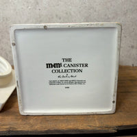 陶器キャンディキャニスター　【M&M's Danbury Mint】ブルー　陶器製　ヴィンテージ