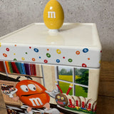 陶器キャンディキャニスター　【M&M's Danbury Mint】オレンジ　陶器製　ヴィンテージ