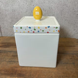 陶器キャンディキャニスター　【M&M's Danbury Mint】オレンジ　陶器製　ヴィンテージ