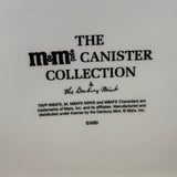 陶器キャンディキャニスター　【M&M's Danbury Mint】グリーン　陶器製　ヴィンテージ
