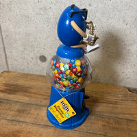 ディスペンサー 【M&M'S（エムアンドエムズ）】ブルー　ガムボールマシンタイプ　アメトイ　インテリア　ヴィンテージ