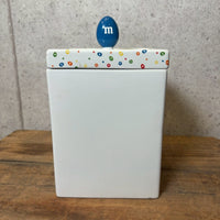 陶器キャンディキャニスター　【M&M's Danbury Mint】ブルー　陶器製　ヴィンテージ