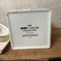 陶器キャンディキャニスター　【M&M's Danbury Mint】グリーン　陶器製　ヴィンテージ