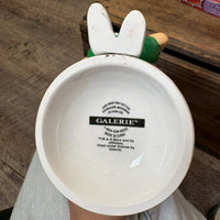 陶器ディッシュ【M&M’s(エムアンドエムズ)】アイスクリームコーン型　2個セット　レッド＆グリーン　ホリデー　ヴィンテージ