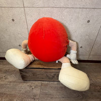 ぬいぐるみ【M&M'S(エムアンドエムズ)】特大　レッド　販促用　ディスプレイ　ヴィンテージ