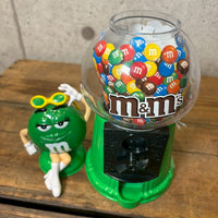 ディスペンサー 【M&M'S（エムアンドエムズ）】グリーン　ガムボールマシンタイプ　アメトイ　インテリア　ヴィンテージ