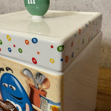 陶器キャンディキャニスター　【M&M's Danbury Mint】グリーン　陶器製　ヴィンテージ