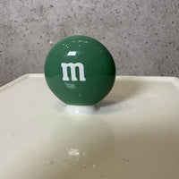 陶器キャンディキャニスター　【M&M's Danbury Mint】グリーン　陶器製　ヴィンテージ