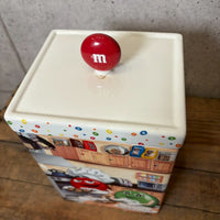 陶器キャンディキャニスター　【M&M's Danbury Mint】レッド　陶器製　ヴィンテージ
