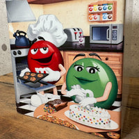 陶器キャンディキャニスター　【M&M's Danbury Mint】レッド　陶器製　ヴィンテージ