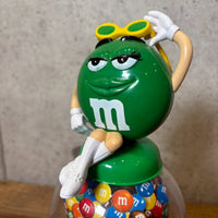 ディスペンサー 【M&M'S（エムアンドエムズ）】グリーン　ガムボールマシンタイプ　アメトイ　インテリア　ヴィンテージ
