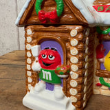 陶器キャンディキャニスター【M&M's GALERIE】ジンジャーブレッド・ベーカリー　陶器製　2003年 　ヴィンテージ