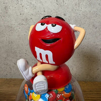 ディスペンサー 【M&M'S（エムアンドエムズ）】　レッド　ガムボールマシンタイプ　アメトイ　インテリア　ヴィンテージ