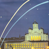 アートポスター【HELSINKI – Capital of Finland】北欧・フィンランド　観光　ミッドセンチュリー　ヴィンテージ
