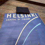 アートポスター【HELSINKI – Capital of Finland】北欧・フィンランド　観光　ミッドセンチュリー　ヴィンテージ