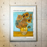 アートポスター【Vincent van Gogh】Éditions Hazan 正規版（AF 233）12本のひまわり　Vase with Twelve Sunflowers, 1888　ヴィンテージ