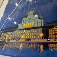 アートポスター【HELSINKI – Capital of Finland】北欧・フィンランド　観光　ミッドセンチュリー　ヴィンテージ