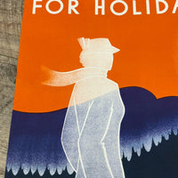 アートポスター【FINLAND FOR HOLIDAYS】フィンランド　旅行　プロモーションポスター　1930年代
