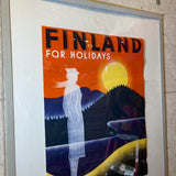 アートポスター【FINLAND FOR HOLIDAYS】フィンランド　旅行　プロモーションポスター　1930年代