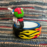 陶器トレイ　【M＆M’s(エムアンドエムズ)】　アメトイ　ブルー＆グリーン