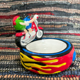 陶器トレイ　【M＆M’s(エムアンドエムズ)】　アメトイ　ブルー＆グリーン