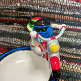 陶器トレイ　【M＆M’s(エムアンドエムズ)】　アメトイ　ブルー＆グリーン