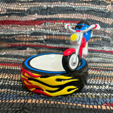 陶器トレイ　【M＆M’s(エムアンドエムズ)】　アメトイ　ブルー＆グリーン