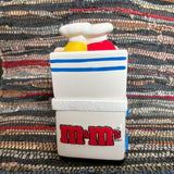 陶器製クッキージャー　【M＆M's(エムアンドエムズ)】　小物入れ　レッド＆イエロー