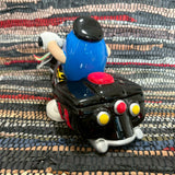 陶器製キャンディディッシュ 【M&M’s（エムアンドエムズ）】　バイクモチーフ　ブルー