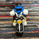 陶器製キャンディディッシュ 【M&M’s（エムアンドエムズ）】　バイクモチーフ　ブルー