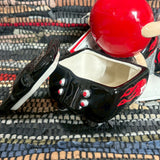 陶器製キャンディディッシュ 【M&M’s（エムアンドエムズ）】　バイクモチーフ　レッド