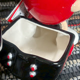 陶器製キャンディディッシュ 【M&M’s（エムアンドエムズ）】　バイクモチーフ　レッド