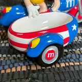 陶器製トレイ 【M&M’s（エムアンドエムズ）】　サイドカー　レッド＆イエロー