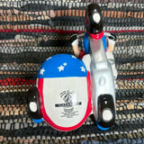 陶器製トレイ 【M&M’s（エムアンドエムズ）】　サイドカー　レッド＆イエロー