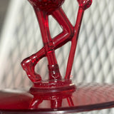 ヴィンテージプラスチックカップ　【ミスター・ピーナッツ（Mr. Peanut】　USA製 レッド