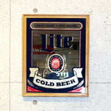 パブミラー　【Miller Lite（ミラーライト）】　ヴィンテージミラー