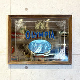 パブミラー　【OLYMPIA（オリンピア）】　ヴィンテージミラー