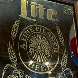 パブミラー　【Miller Lite（ミラーライト）】　ヴィンテージミラー