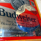 パブミラー　【Budweiser（バドワイザー）】　ヴィンテージミラー