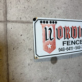 アドバタイジングメタルサイン　【NORDIC FENCE（ノルディック・フェンス）】　フェンス用ミニ看板