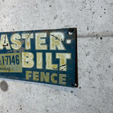 アドバタイジングメタルサイン　MASTER-BILT FENCE（マスタービルト・フェンス）】　フェンス用ミニ看板