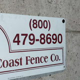 アドバタイジングメタルサイン　【Orange Coast Fence Co.（オレンジ・コースト・フェンス）】　フェンス用ミニ看板