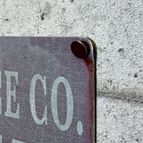 アドバタイジングメタルサイン　【QUALITY FENCE CO.（クオリティ・フェンス）】　フェンス用ミニ看板