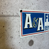 アドバタイジングメタルサイン　【A&A Fence Company】　フェンス用ミニ看板