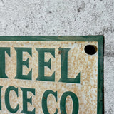 アドバタイジングメタルサイン　【A-1 STEEL FENCE CO.】　フェンス用ミニ看板