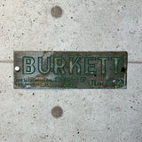 アドバタイジングメタルサイン　【BURKETT FENCE CO.（バーケット・フェンス）】　フェンス用ミニ看板