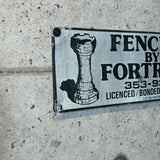 アドバタイジングメタルサイン　【FENCING BY FORTRESS（フォートレス・フェンス）】　フェンス用ミニ看板