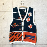 カレッジセーター【Auburn Tigers】 90年代 ヴィンテージ ニットベスト　古着