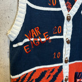 カレッジセーター【Auburn Tigers】 90年代 ヴィンテージ ニットベスト　古着